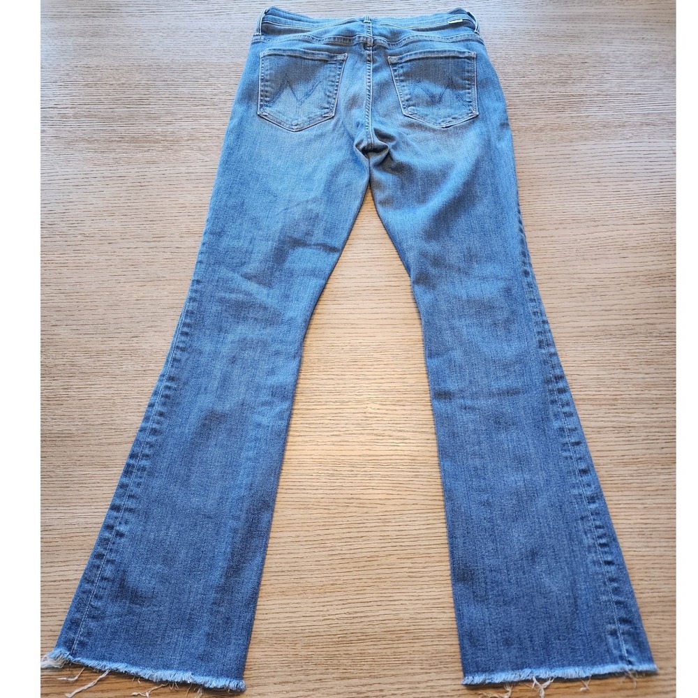 MOTHER The Insider Flood Fray Jeans. Flare grittyboho Festival Festival Stretch